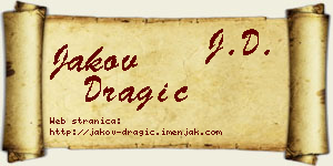 Jakov Dragić vizit kartica